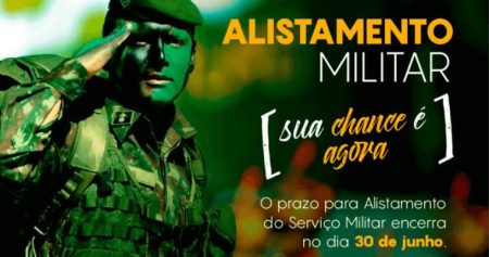 Atenção, jovens de 18 anos! Alistamento Militar é obrigatório.