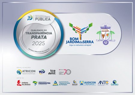 Bom Jardim da Serra conquista Selo Prata de Transparência e reforça compromisso com gestão pública responsável.